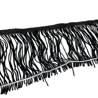 Black fringe by metre - width 100 mm