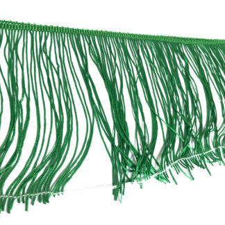 Green fringe by metre - width 150 mm