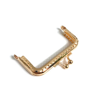 Golden metal handbag frame - size 50 x 80 mm
