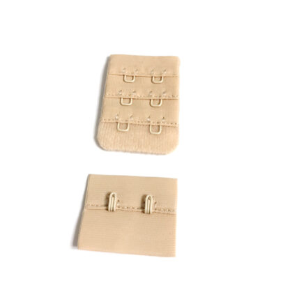 Two hook beige bra extender - width 30 mm - 1 pair