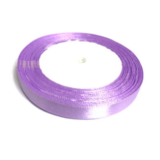 Violet satin ribbon by roll - width 10 mm - length 22.86 metres