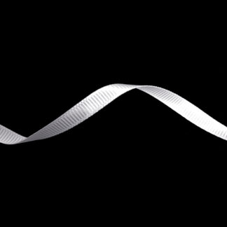 White grosgrain ribbon by metre - width 10 mm