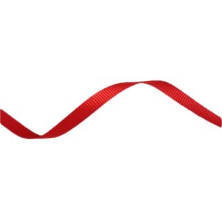 Red grosgrain ribbon by metre - width 10 mm