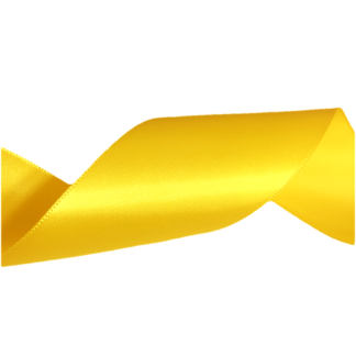 Yellow satin ribbon by metre - width 20 mm