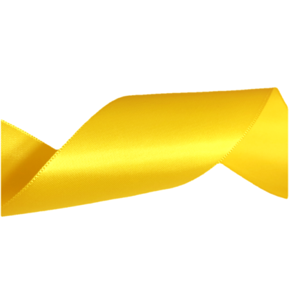 Yellow satin ribbon by metre - width 20 mm