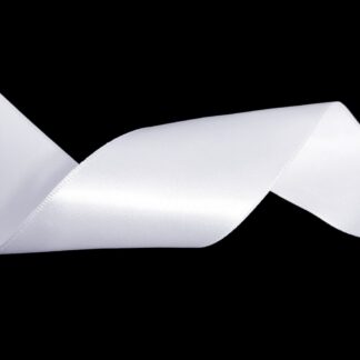 White satin ribbon by metre - width 40 mm
