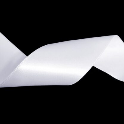 White satin ribbon by metre - width 40 mm