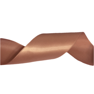 Light brown satin ribbon by metre - width 20 mm
