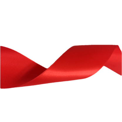Red satin ribbon by metre - width 10 mm