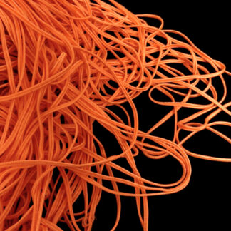 Orange soutache braid by metre - width 3 mm