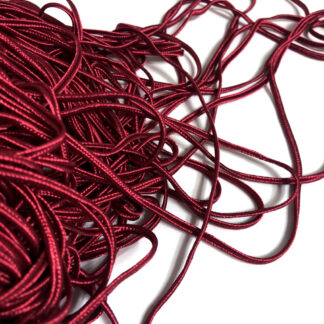 Pinkish dark red soutache braid by metre - width 3 mm