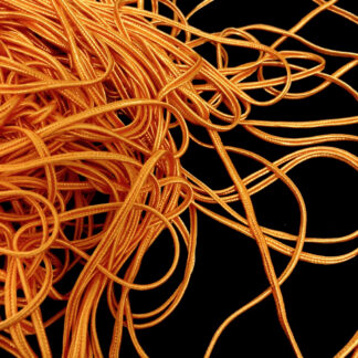 Light orange soutache braid by metre - width 3 mm
