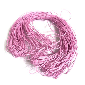 Light pink waxed cotton cord - diametre 1 mm