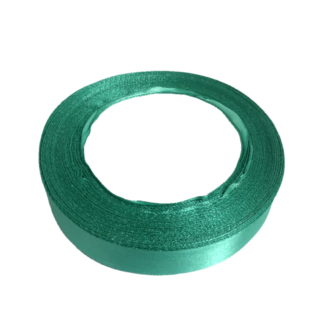 Bluish light green satin ribbon by roll - width 20 mm - length 22.86 metres