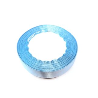 Light blue satin ribbon by roll - width 20 mm - length 22.86 metres