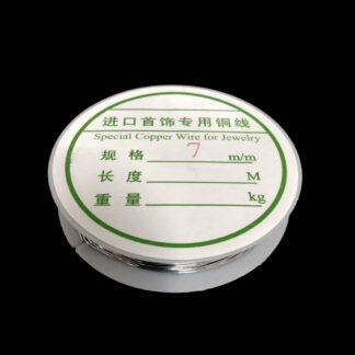 Silvery-coloured metal wire by roll - diametre 0.7 mm