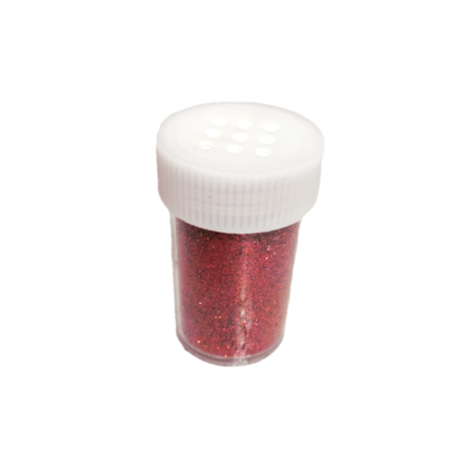 Red glitter powder - net weight 15 g