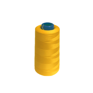 Reddish yellow stretch thread by cone - size 100 D/2