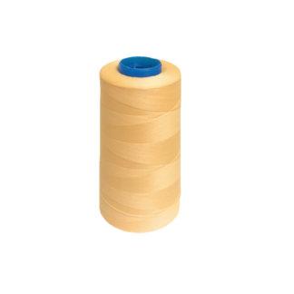Reddish cream yellow stretch thread by cone - size 100 D/2