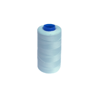 Greenish light blue stretch thread by cone - size 100 D/2