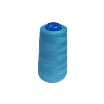 Greenish blue stretch thread by cone - size 100 D/2