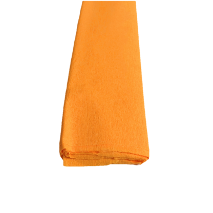 Light orange crepe paper - size 50 х 200 cm