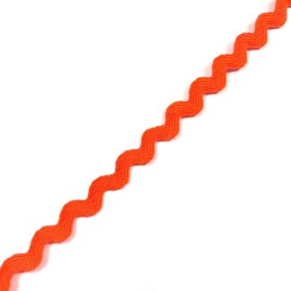 Orange zigzag trim ribbon by metre - width 5 mm