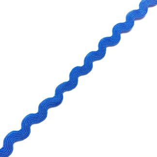 Blue zigzag trim ribbon by metre - width 5 mm