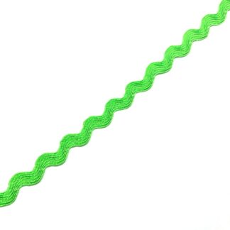 Yellowish green zigzag trim ribbon by metre - width 5 mm