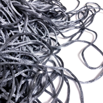 Bluish light grey polyester cord - diametre 2.5 mm