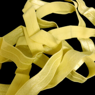 Yellow elastic ribbon by metre - width 15 mm