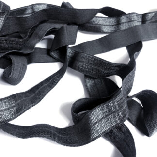 Bluish grey elastic ribbon by metre - width 15 mm