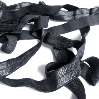 Bluish grey elastic ribbon by metre - width 15 mm