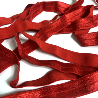 Red elastic ribbon by metre - width 15 mm