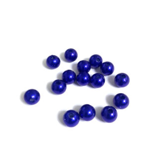 Pearly round purple blue loose beads - diametre 10 mm - weight 50 g