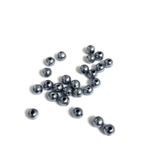 Pearly round grey loose beads - diametre 6 mm - weight 50 g