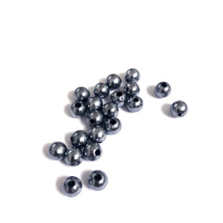 Pearly round grey loose beads - diametre 8 mm - weight 50 g