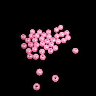 Pearly round light pink loose beads - diametre 6 mm - weight 50 g