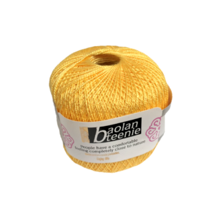 Reddish yellow crochet cotton thread - weight 50 g