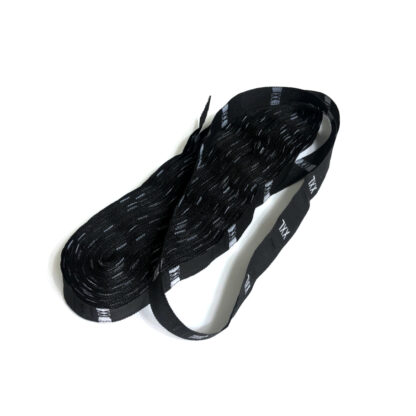 Garment white size black labels ribbon - size XXL - width 12 mm - approximately 500 pieces