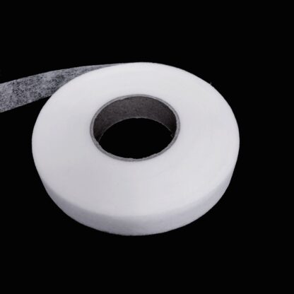 Iron-on double-sided white adhesive hemming tape - width 25 mm