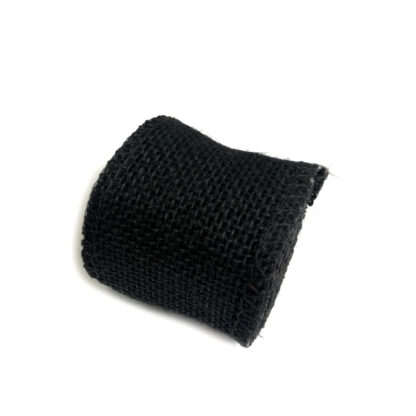 Black burlap roll - width 60 mm - length 2 metres