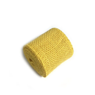 Yellow burlap roll - width 60 mm - 2 metres