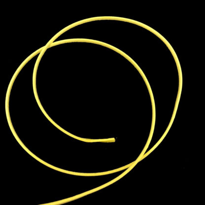 Flat yellow faux suede cord by metre - width 3 mm