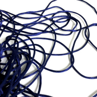 Dark blue polyester cord - diametre 2.5 mm