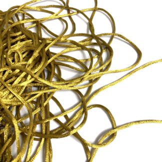 Golden yellow polyester cord - diametre 2.5 mm