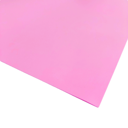 Lightish pink foam sheet by piece - thickness 1 mm - size 490 х 490 mm