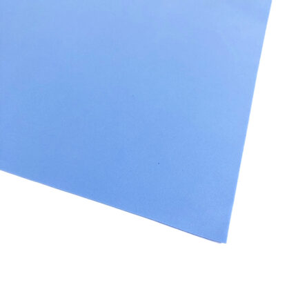 Light blue foam sheet by piece - thickness 1 mm - size 490 х 490 mm