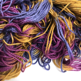 Mixed colour acrylic knitting yarn by hank - diametre 2 mm - weight 214 g
