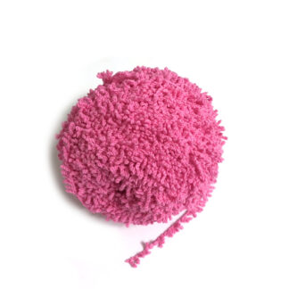 Pink fringe yarn - width 10 mm - weight 100 g